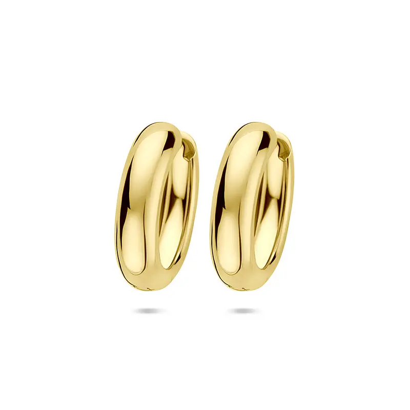 Klapoorringen 25 mm 1 micron zilver verguld – 2104050