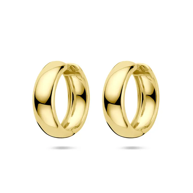 Klapoorringen 25 mm 1 micron zilver verguld – 2104098
