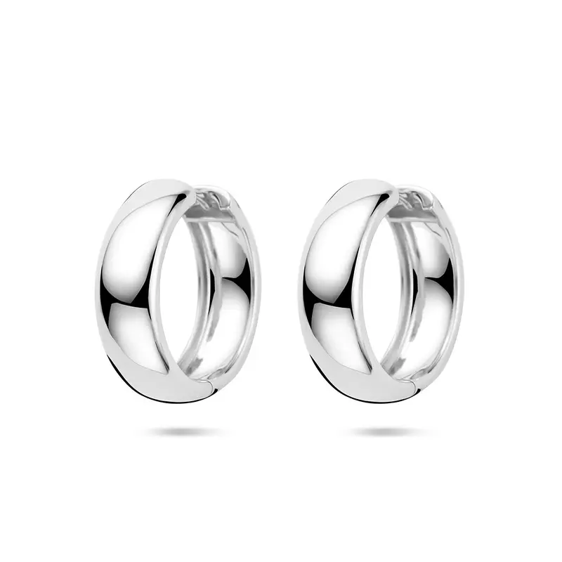 Klapoorringen 25 mm gerhodineerd zilver – 1341495