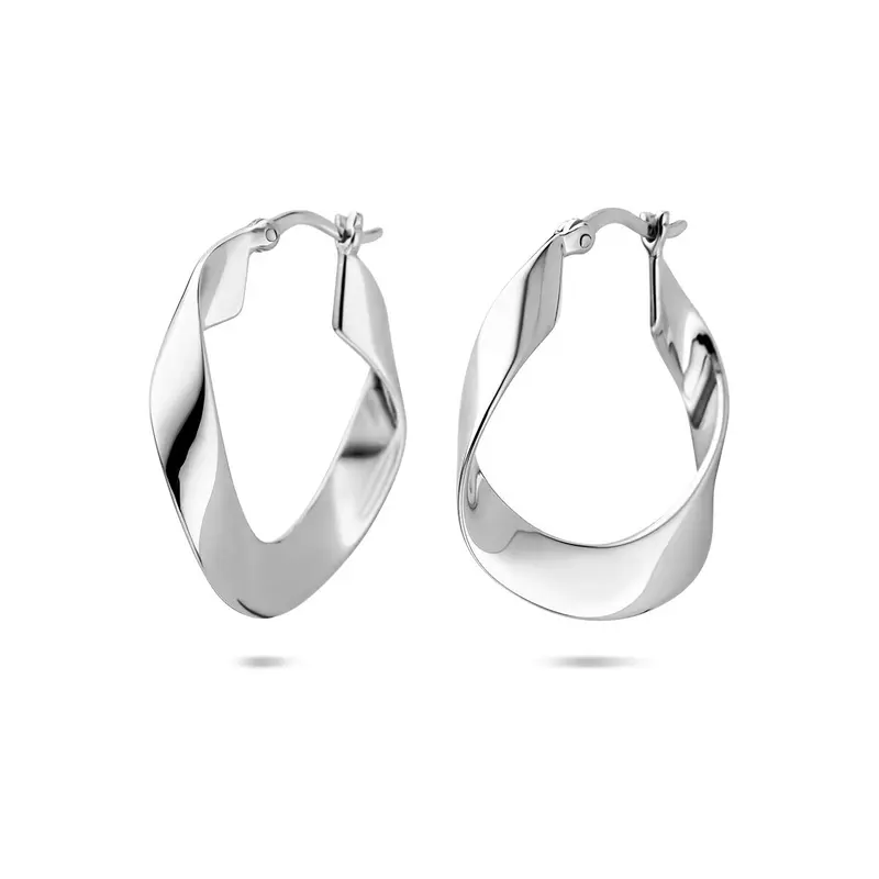 Klapoorringen 25 mm zilver – 1341949