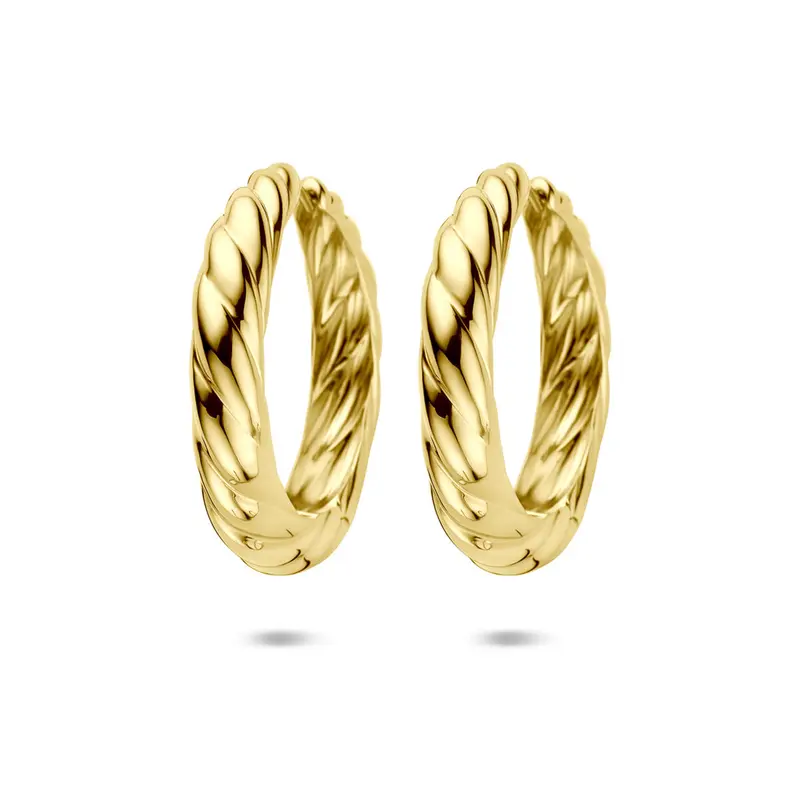 Klapoorringen 40 mm 1 micron zilver verguld – 2104093