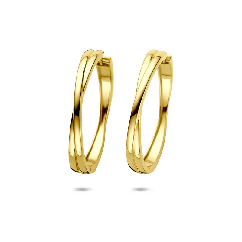 Klapoorringen 40 mm 1 micron zilver verguld – 2104096