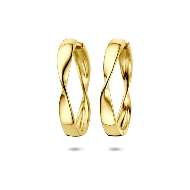 Klapoorringen 40 mm 1 micron zilver verguld – 2104097