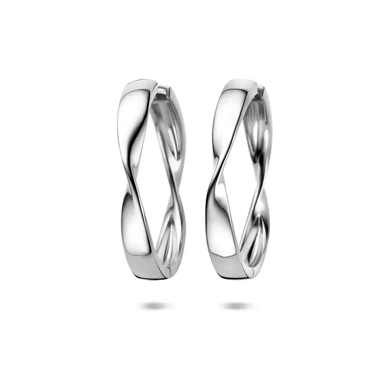Klapoorringen 40 mm gerhodineerd zilver – 1341313