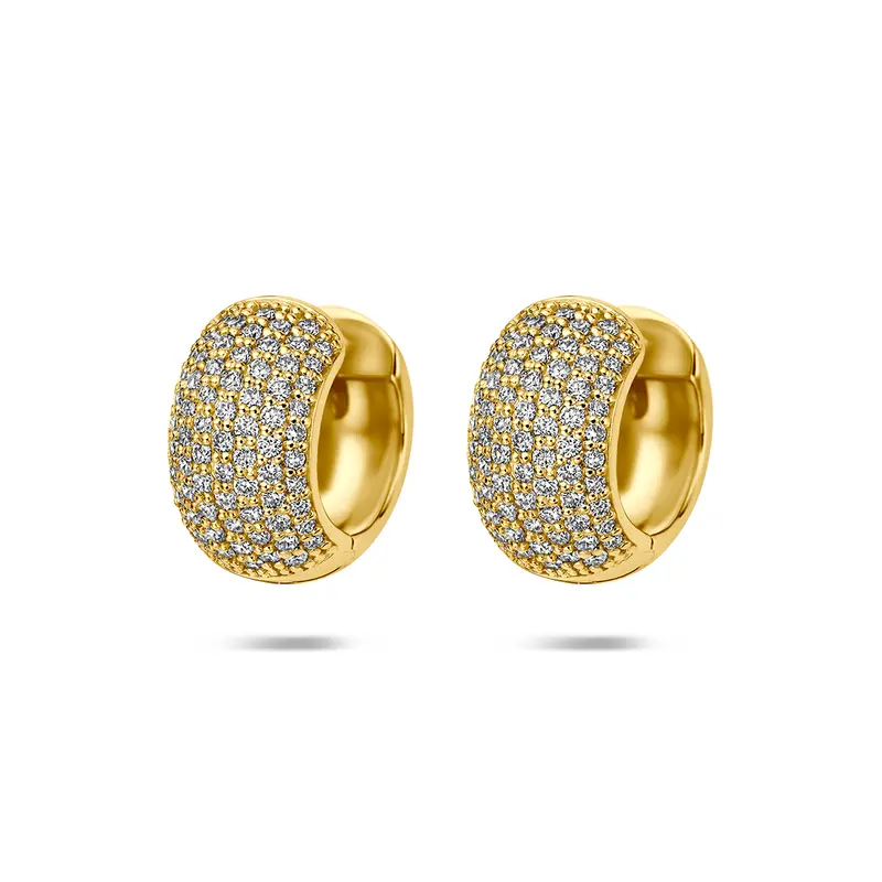 Klapoorringen lab grown diamant 14K geelgoud 1.07ct (2x 0.535ct) f vs 14 mm – 4035898
