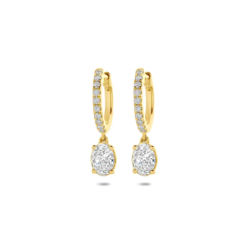 Klapoorringen lab grown diamant 14K geelgoud 1.22ct (2x 0.61ct) g vs 20,5 mm – 4035874