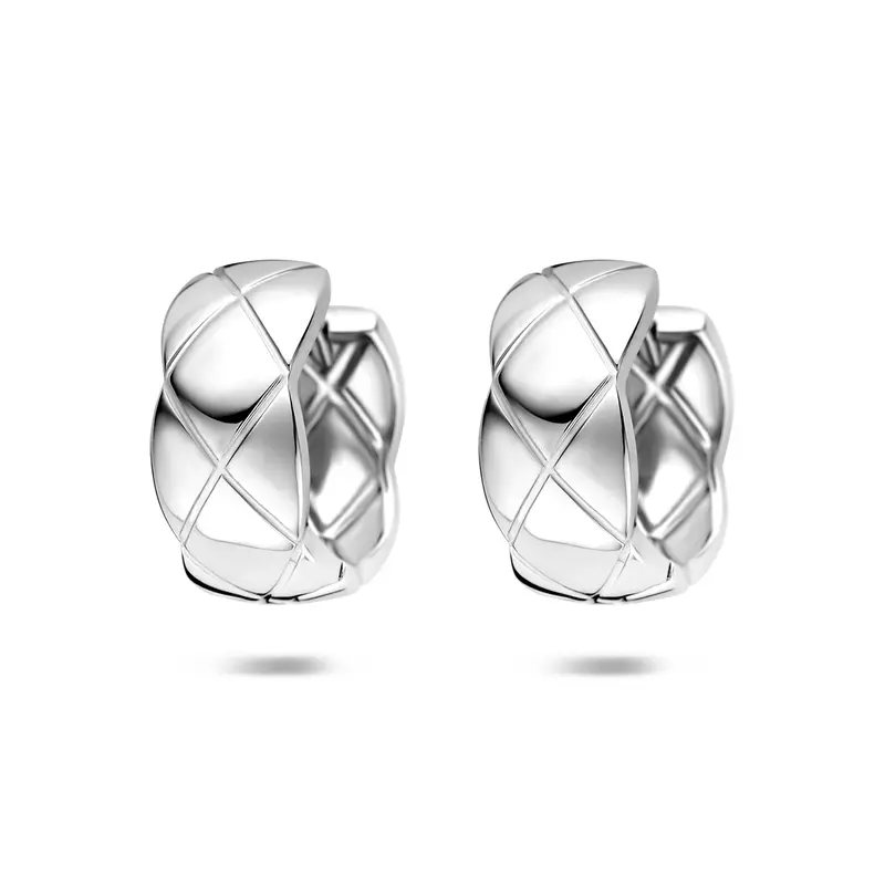 Klapoorringen zilver gerhodineerd 15 mm – 1342503