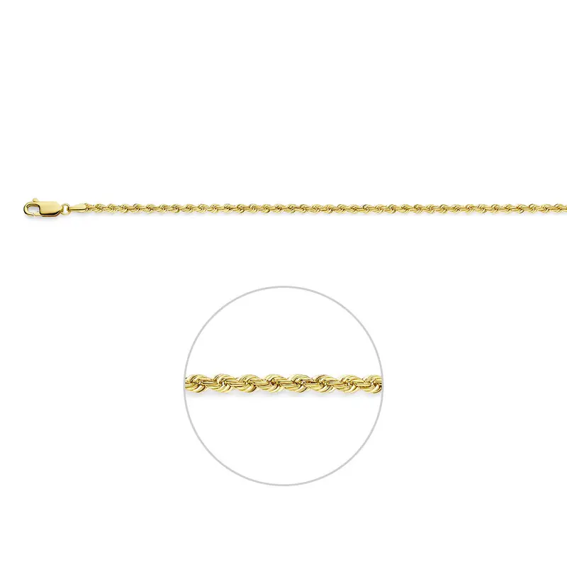 Koord 2,7 mm 14K geelgoud