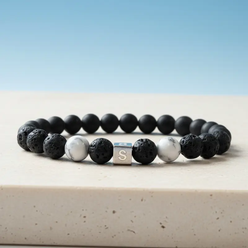 Kralen armband met letter