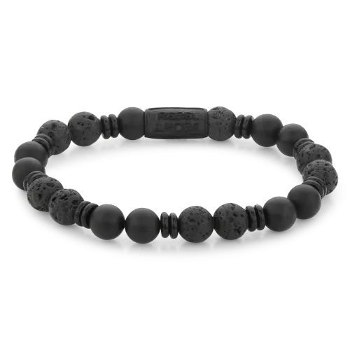 kralen Black - 8mm - Heren Kralen Armband