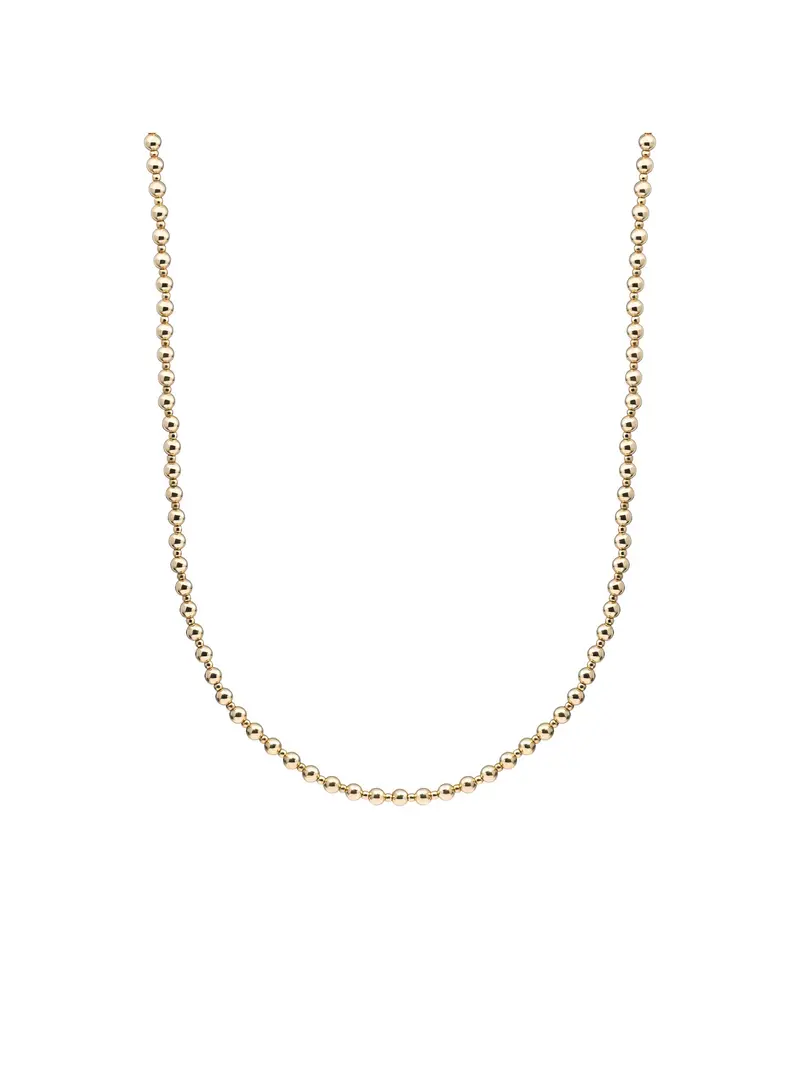 Kralen Ketting 2mm + 4mm - 42cm +2cm