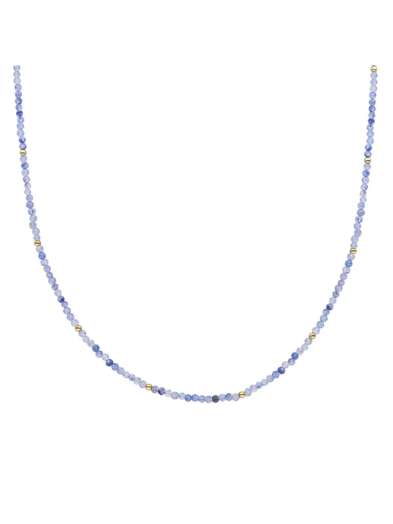 Kralen Ketting 2mm Blue Aventurine 42cm +2cm