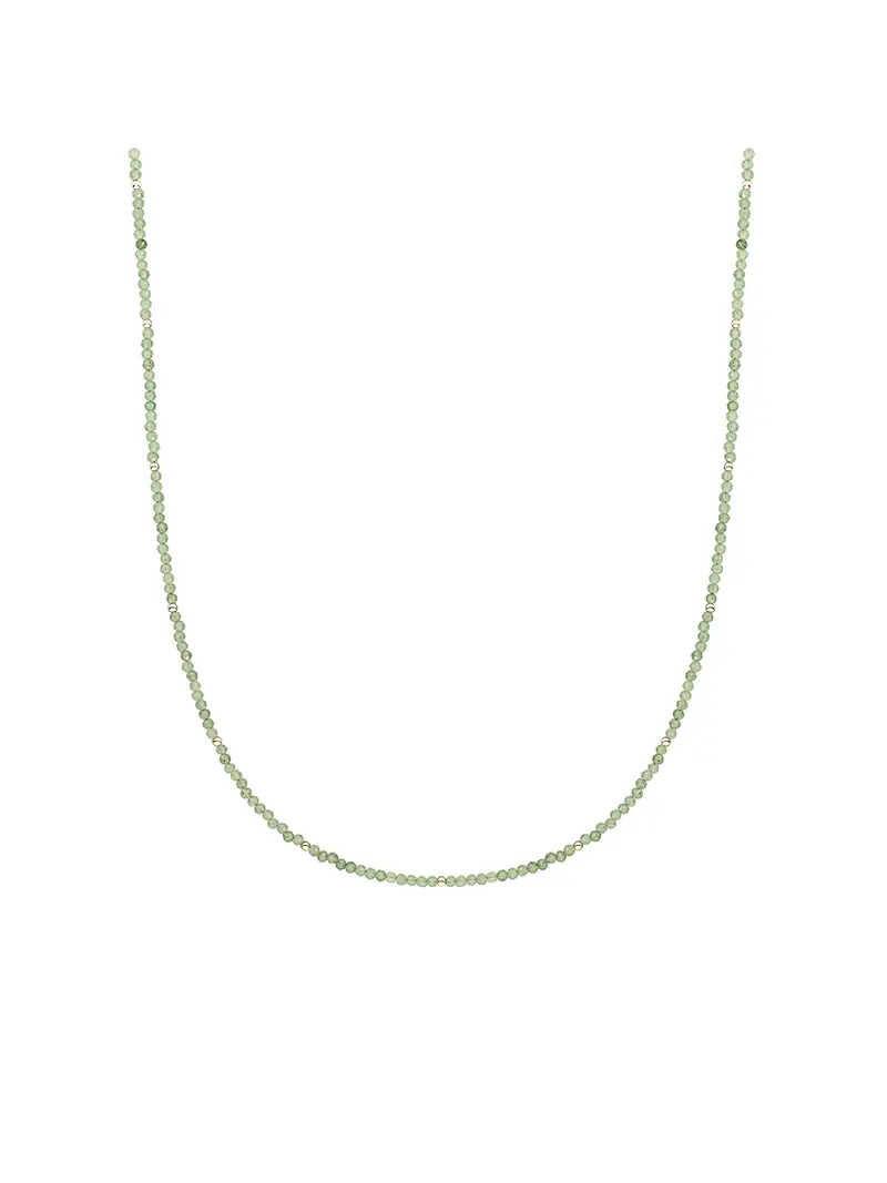 Kralen Ketting 2mm Lime Jade 42cm +2cm