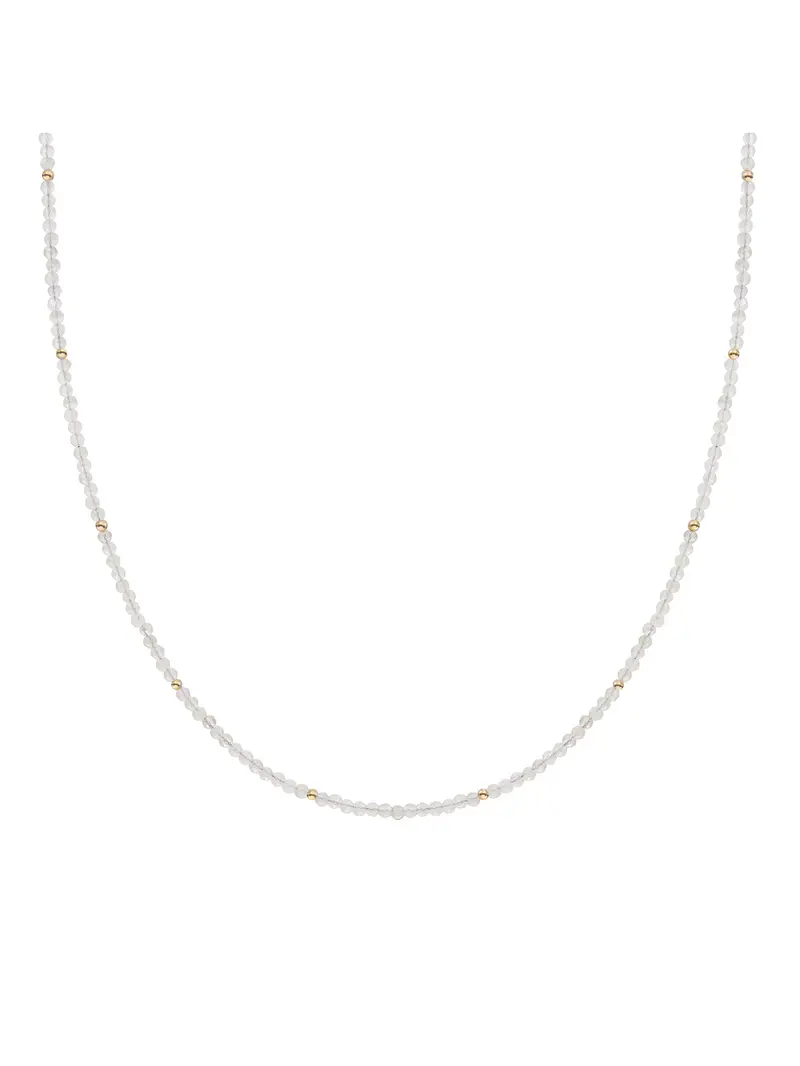 Kralen Ketting 2mm Moonstone 42cm +2cm