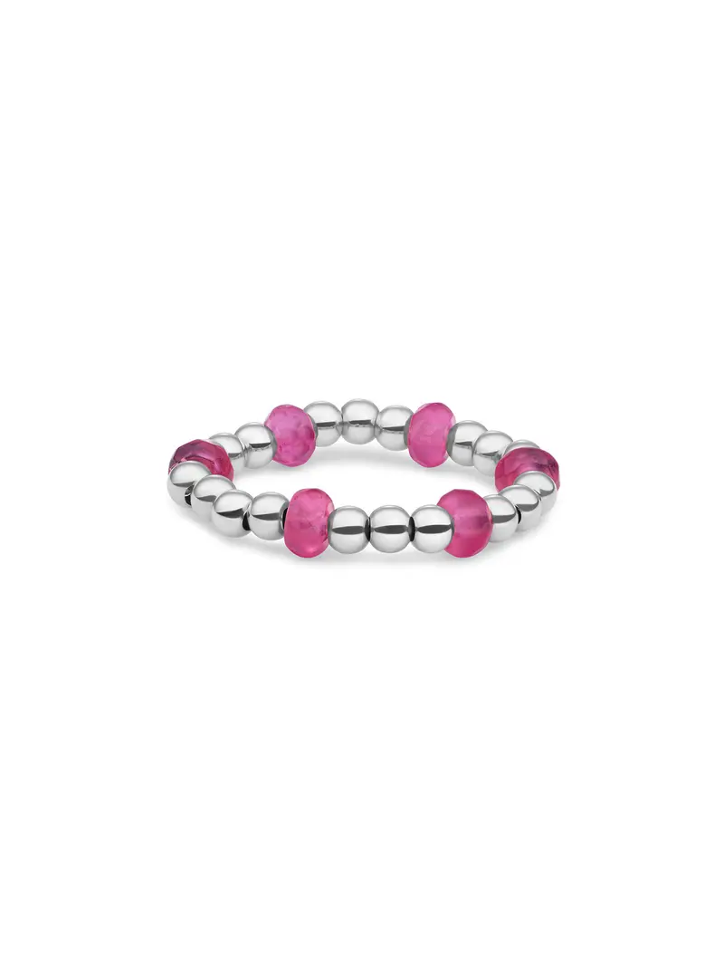 Kralen Ring Facet Roundel Candy Jade