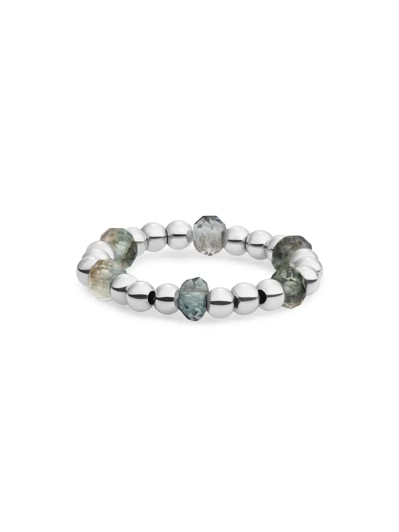 Kralen Ring Facet Roundel Labradorite