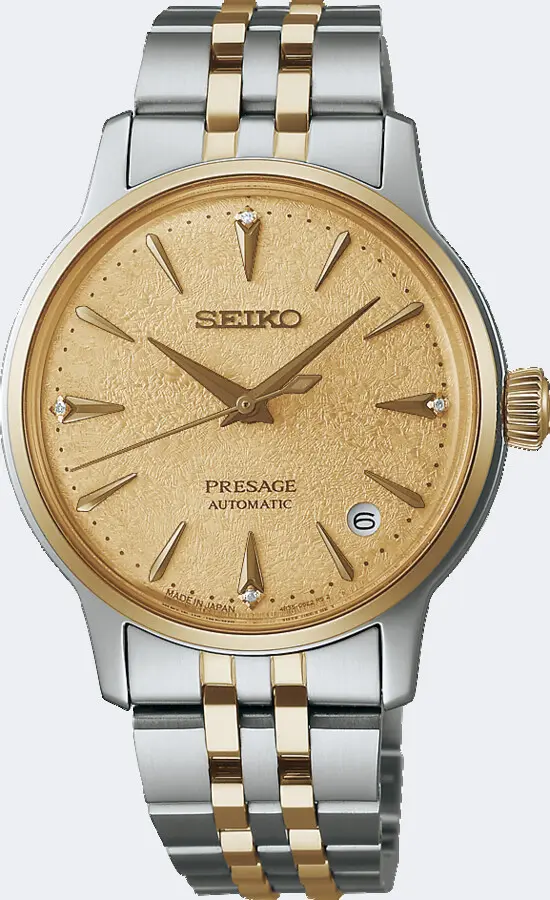Ladies Presage cocktail Time Two-Toned Horloge SRPL64J1