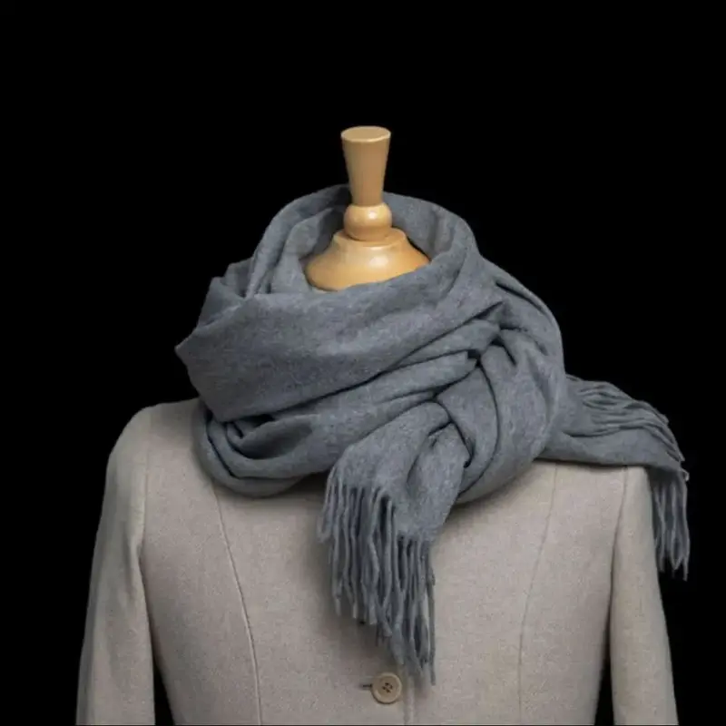 Large 100% Cashmere Sjaal – Telegrau 2 | Extra Grote Dames Sjaal 200 × 70 cm | Luxe Kasjmier Met Franjes