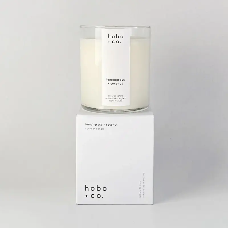 Large Lemongrass & Coconut Soy Candle