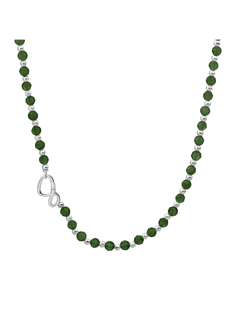 Link Ketting Green Onyx Zilver