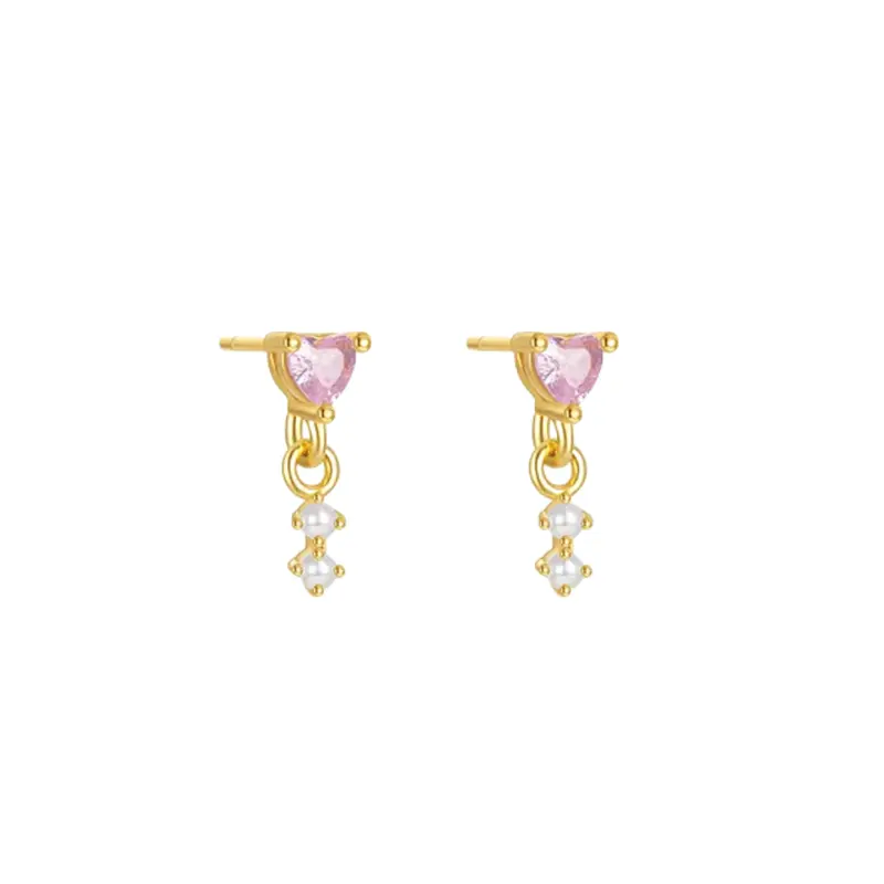 Love drop studs