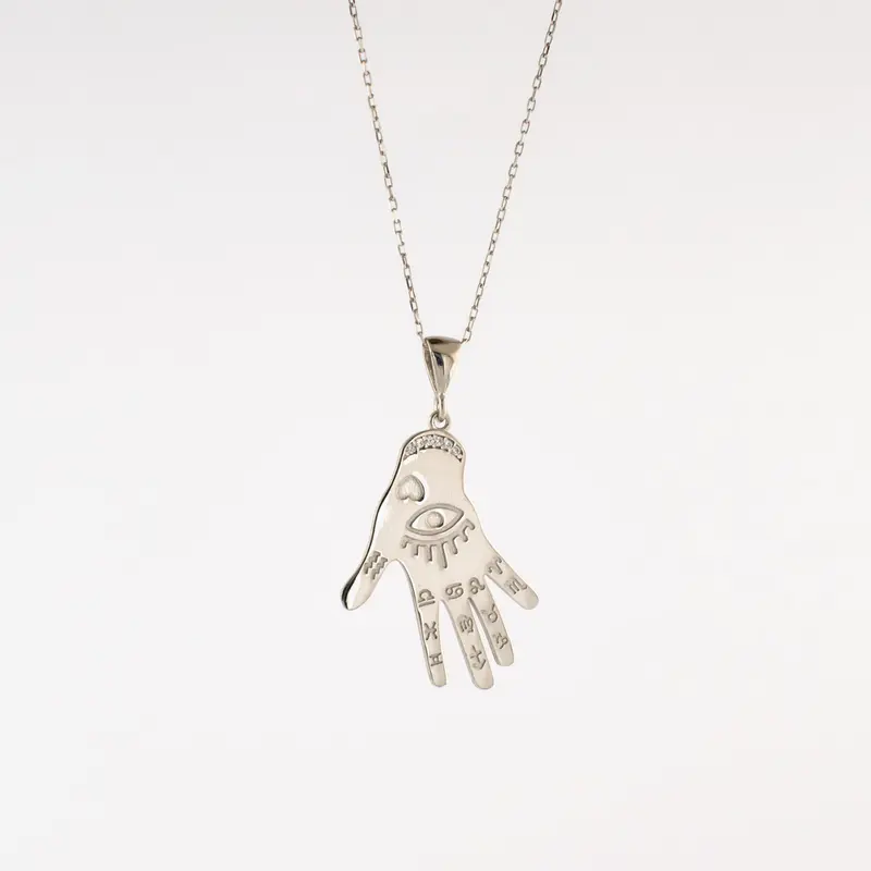 Lucky Oog - Hand Ketting Met Hanger