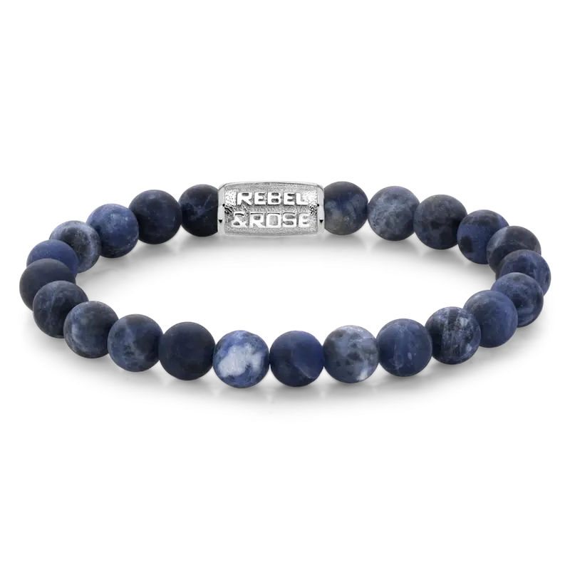 Matt Midnight - 8mm - Heren Kralen Armband