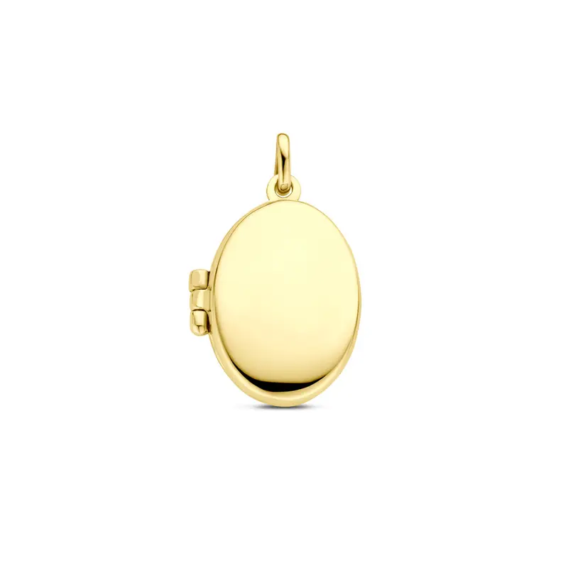 Medaillon ovaal 19 mm 14K geelgoud