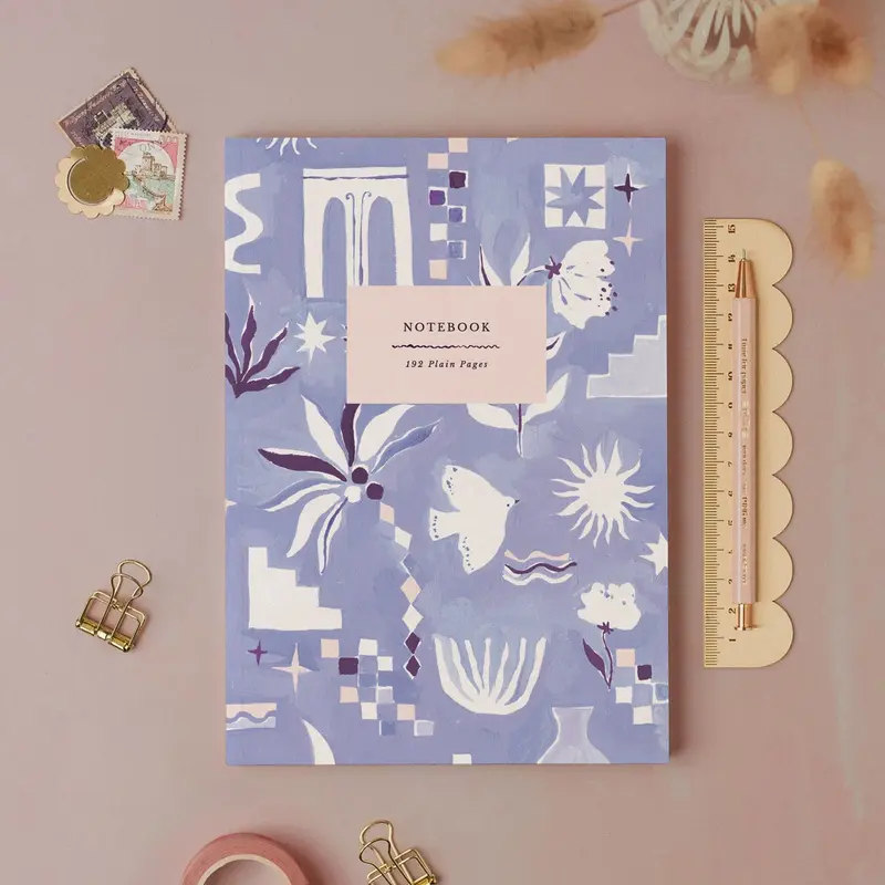 Medina Blue Plain Page Notebook