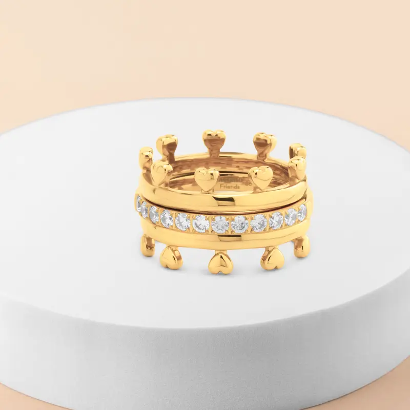 Melano Friends Royal Glam Ringen Set