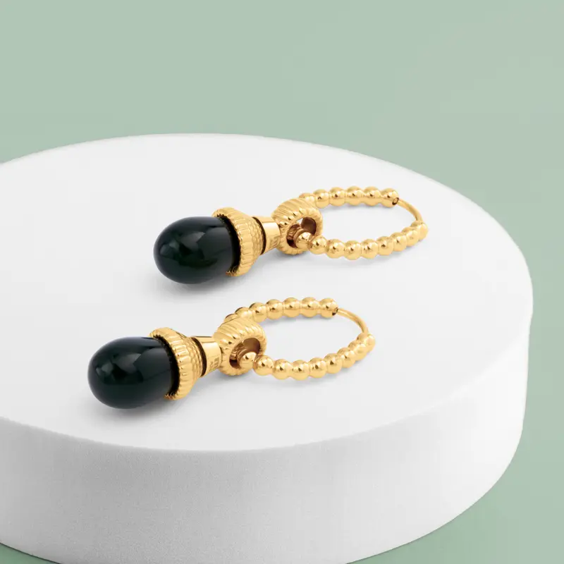Melano Friends & Twisted Green Elegance Oorbellen Set