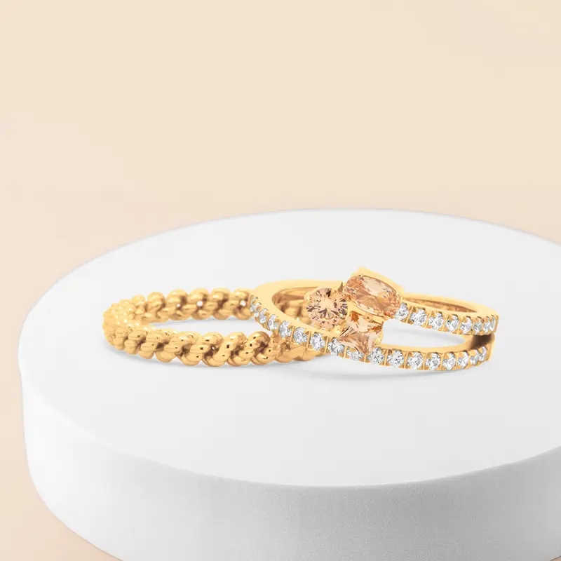 Melano Friends & Twisted Sandy Dream Ringen Set