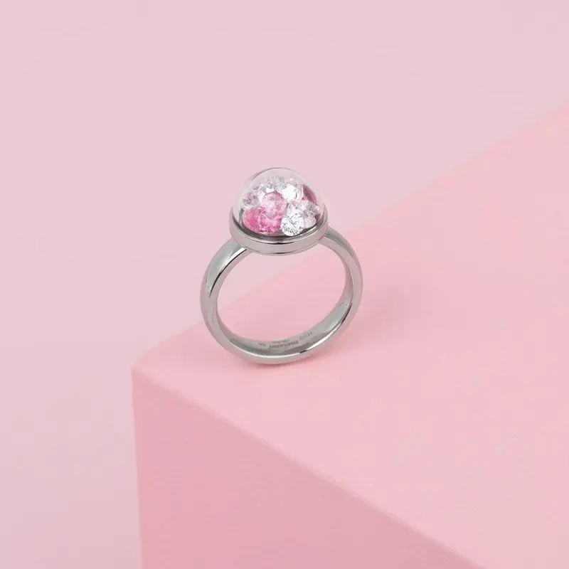 Melano Globe Ring Set Zilverkleurig