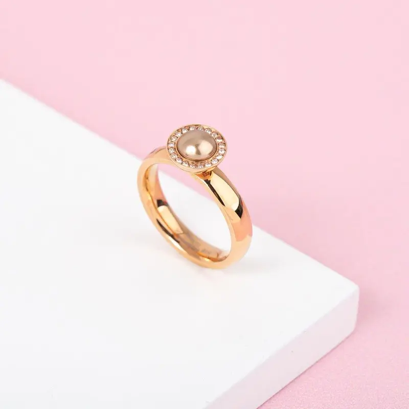 Melano Twisted Be Around You Ring Set Rosékleurig