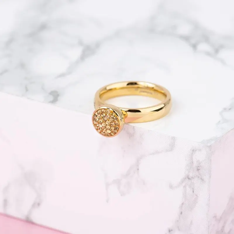 Melano Twisted Eyes Like Stars Ring Set Goudkleurig