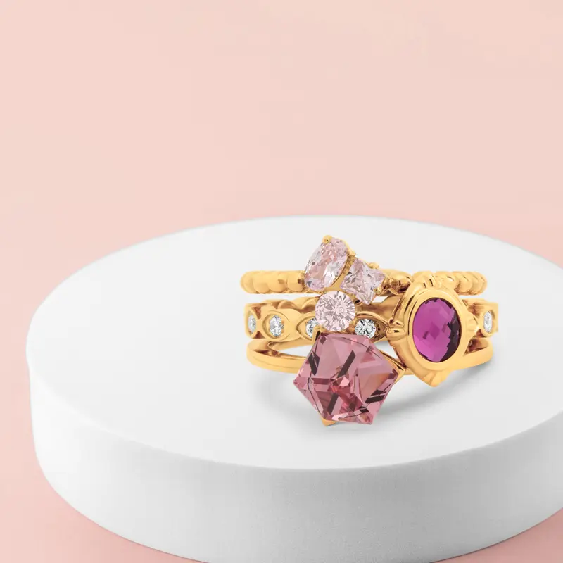 Melano Twisted Glam Girl Ringen Set