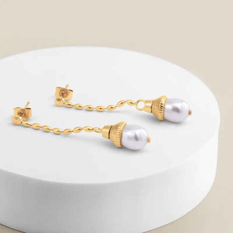 Melano Twisted Pearl Affair Oorbellen Set