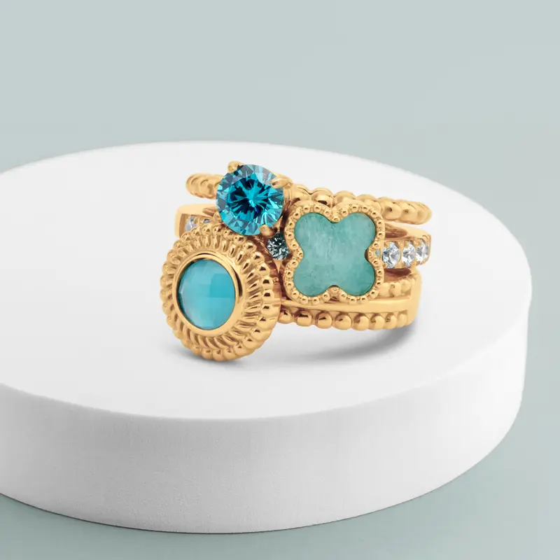 Melano Twisted Retro Royal Ringen Set