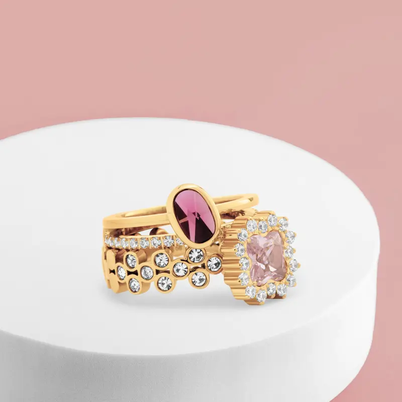 Melano Vivid & Friends & Twisted Pink Honey Ringen Set