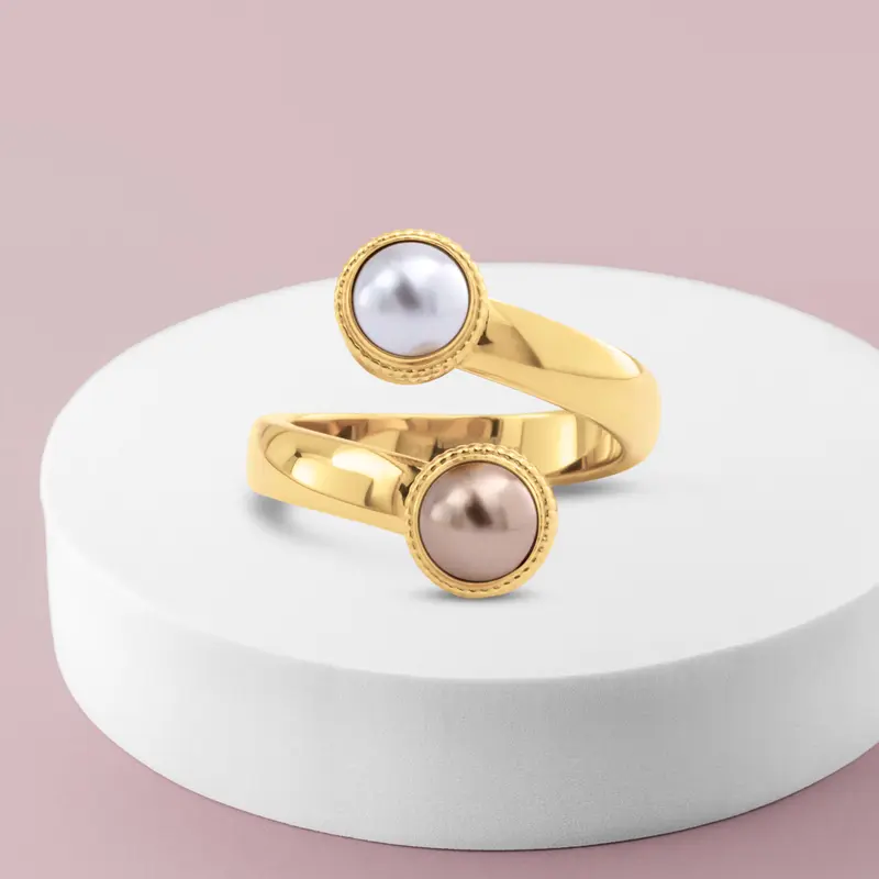 Melano Vivid Parisian Pearl Ring Set