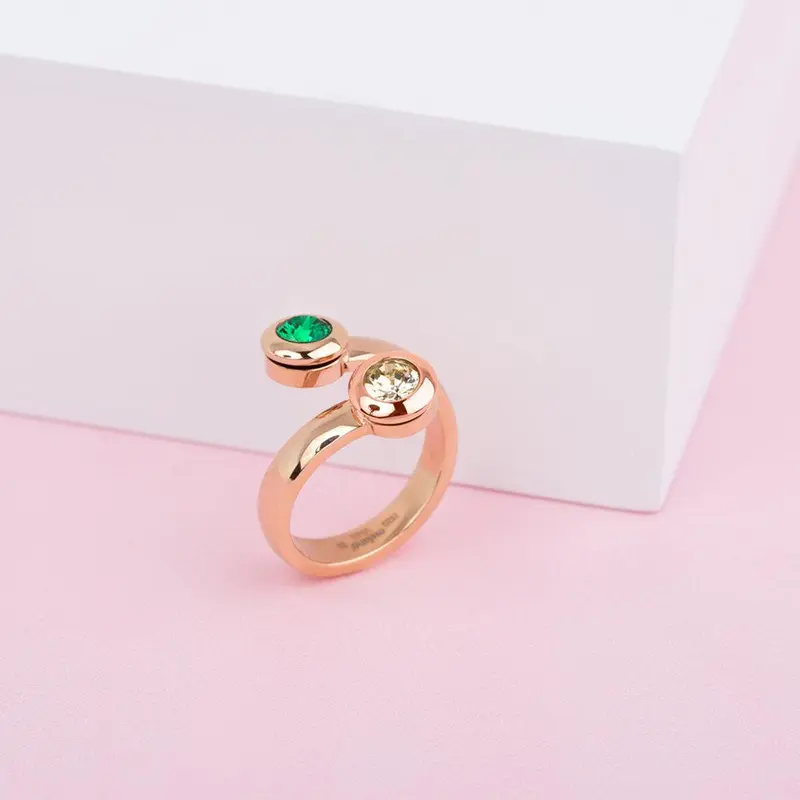 Melano Vivid Stand Strong Ring Set Rosékleurig