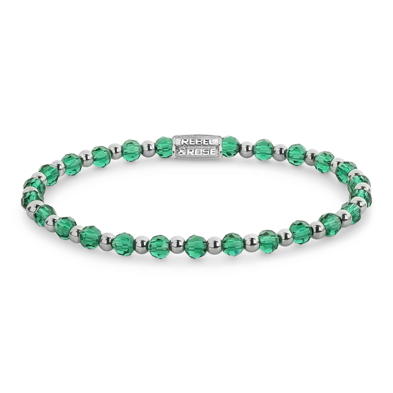 Mix Green Morning Glam Rocks Silver