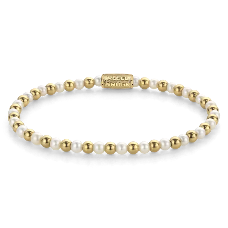 Mix Pearl Gem - 4mm - Kralen Armband Dames