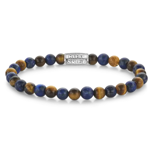 Mix Tiger Lapis - 6mm - Kralen Armband Heren
