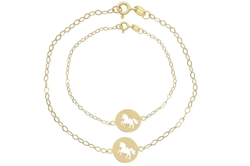 Moeder-Kind Armband Eenhoorn 14K Goud BeMy