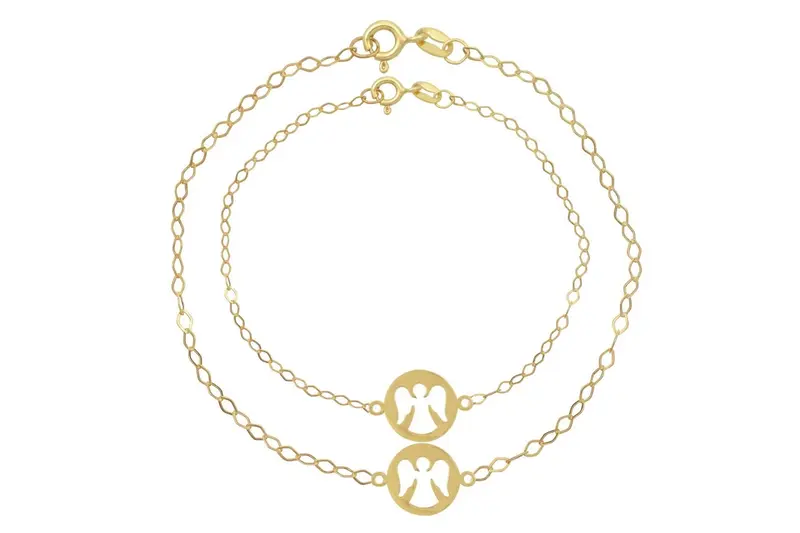 Moeder-Kind Armband Engel 14K Goud BeMy