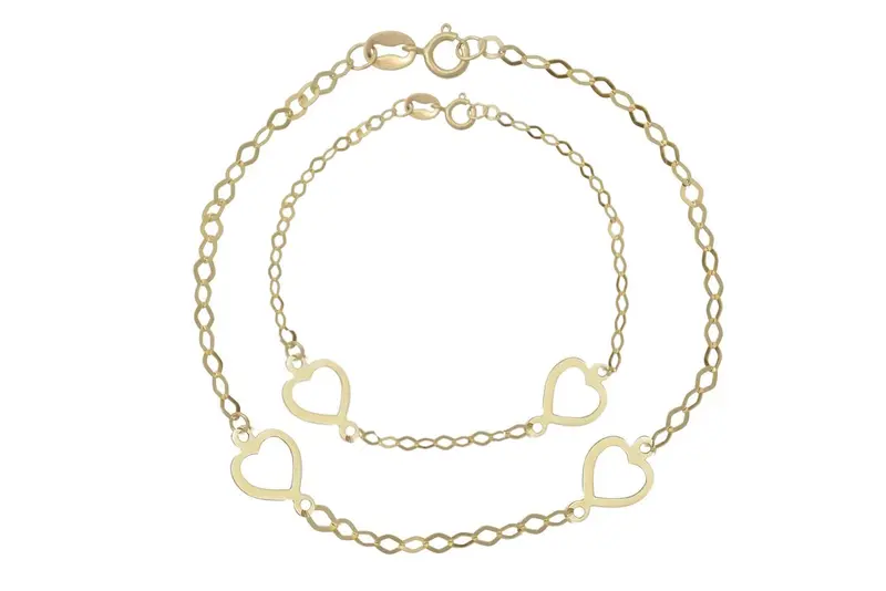 Moeder-Kind Two Heart Armband 14K Goud BeMy