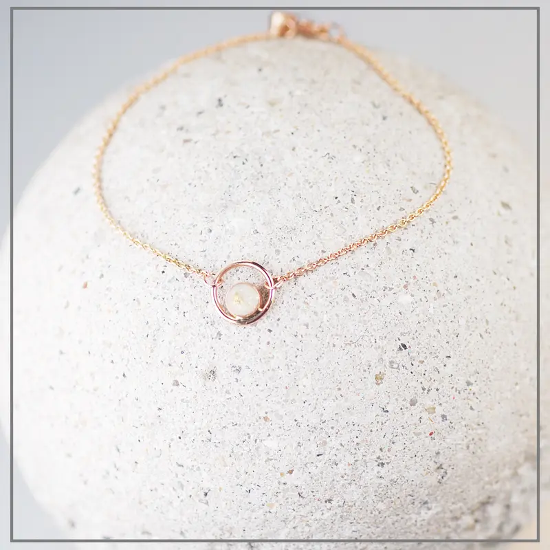 Moedermelk Armband Design Plain Rosegoud