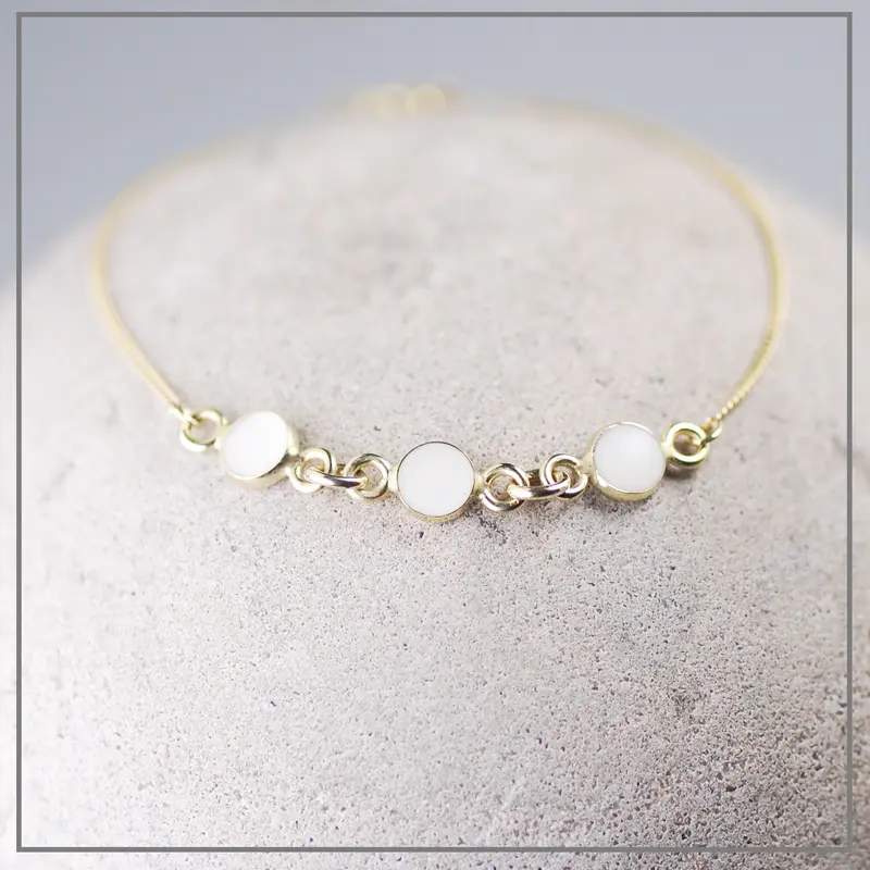 Moedermelk Armband Malin Goud 3 componenten