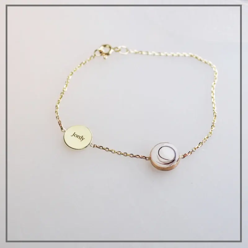 Moedermelk Armband Shane Goud